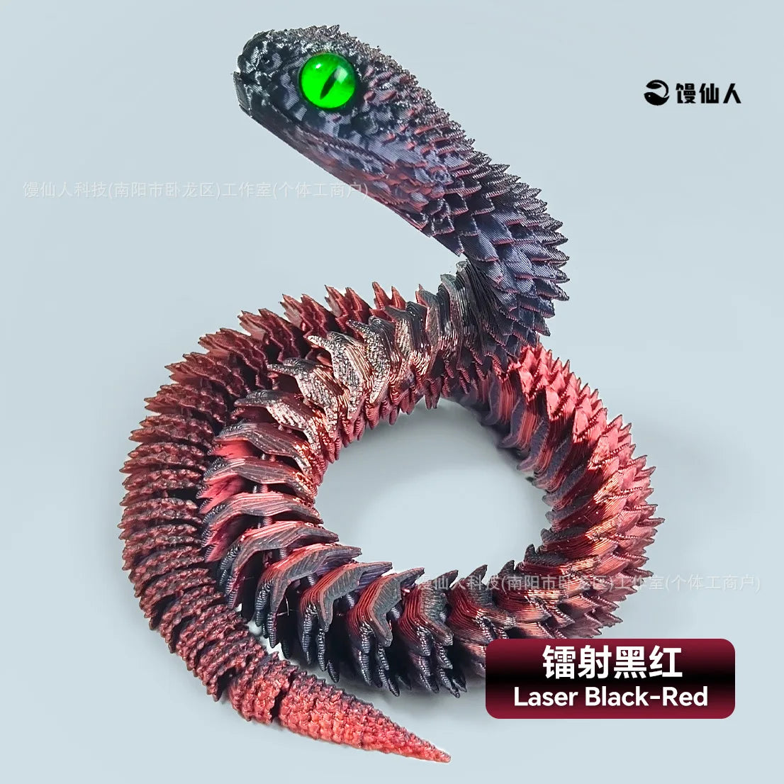 30/60cm 3D Printed Snake Action Figures Articulated Movable Joint Simulation Snake Model Sensory Toys 3D Printed Toys for Kids
