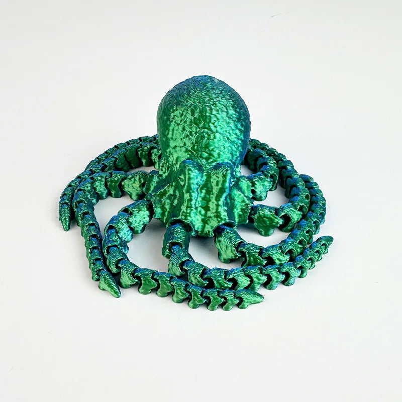 3D Printed Simulation Octopus Children's Toys Animal Figure Fish Tank Landscaping Octopus Squid Home Creative Ornament Gift Sets