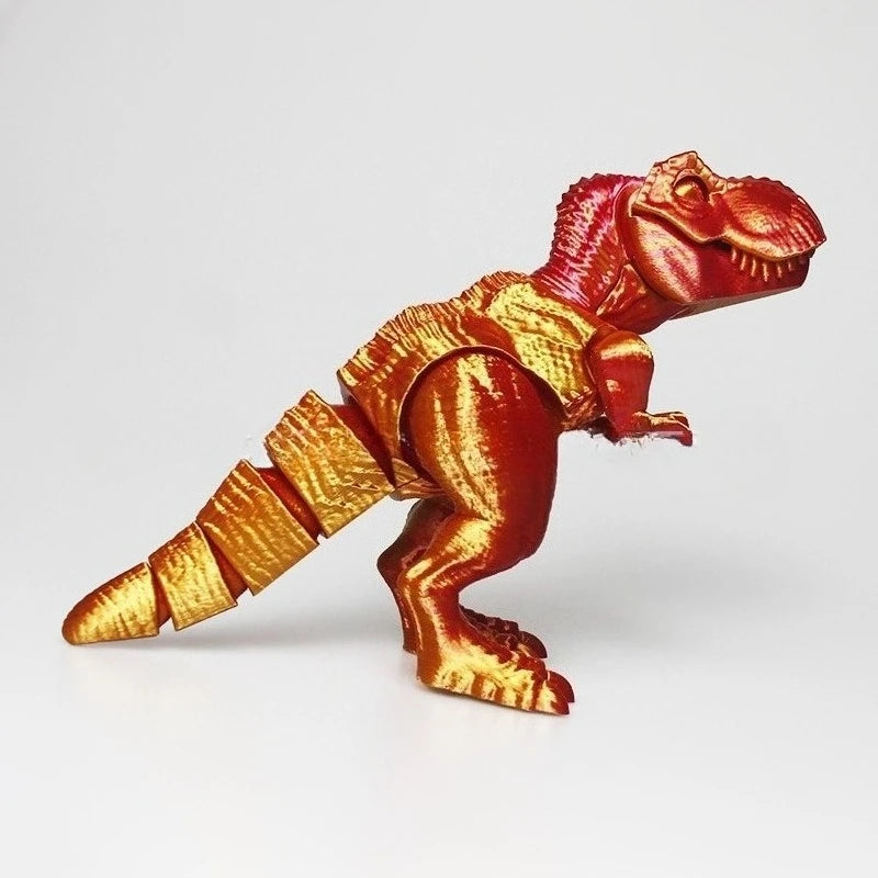3d Printed Muscle Tyrannosaurus Rex Dinosaur Children's Creative Toy Stall, Multi-color Free Joint Decorative Model Ornament