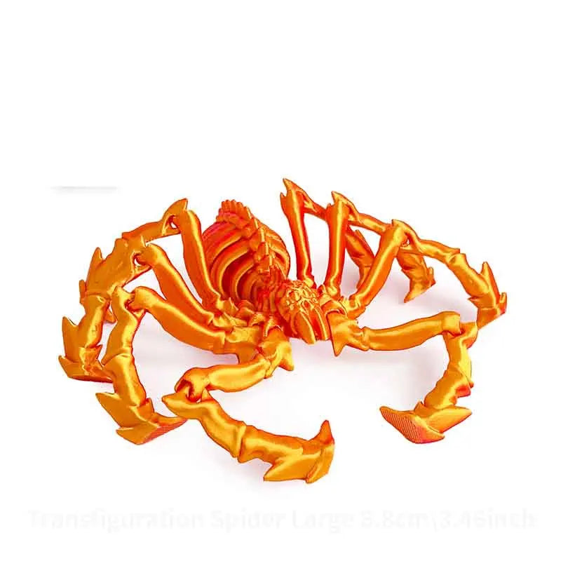 3D Printed Spider Simulation Toy elasticity Contracted Movable Joints Creative Model Desktop Decoration Ornaments Gift
