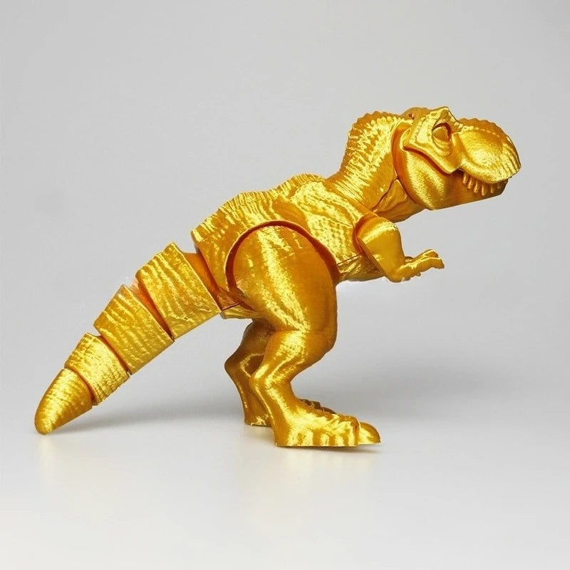3d Printed Muscle Tyrannosaurus Rex Dinosaur Children's Creative Toy Stall, Multi-color Free Joint Decorative Model Ornament