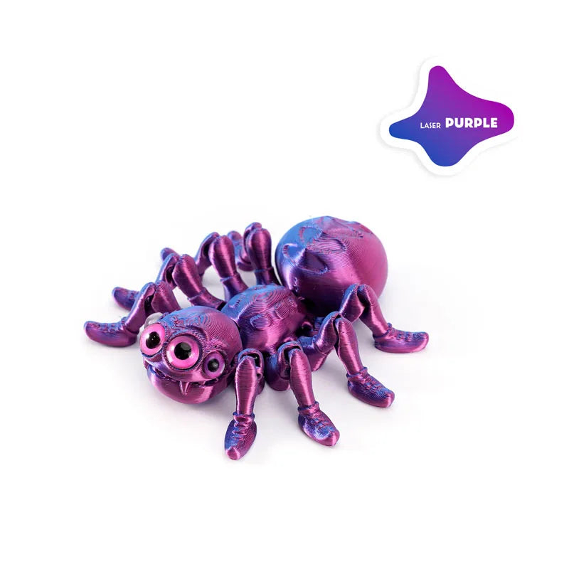 3D Printed Spider Animals Toy Realistic Colorful Spider Figurine Articulated Fidget Toy for Spider Lovers Halloween Home Decor
