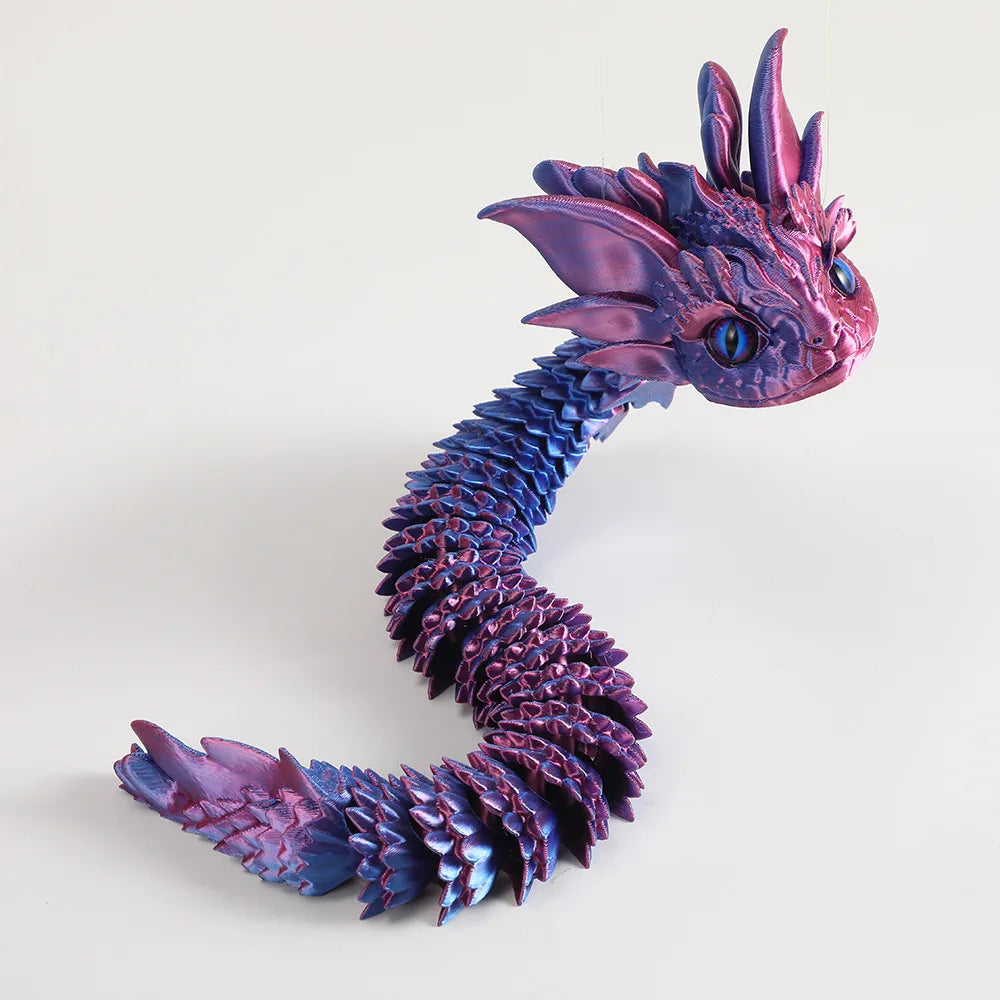 New 3D Printed Creative DIY Dragon Toys Cute & Adorable Decorative Items for Home Accessories Kids Gift Living Room Decoration