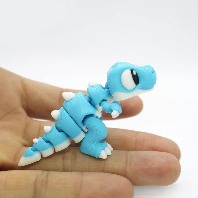 3D Printed Ice Dragon Egg Tyrannosaurus Rex Joint Movable Handicraft Ornaments, Gifts, Figurines, Animal Models, Home Decoration