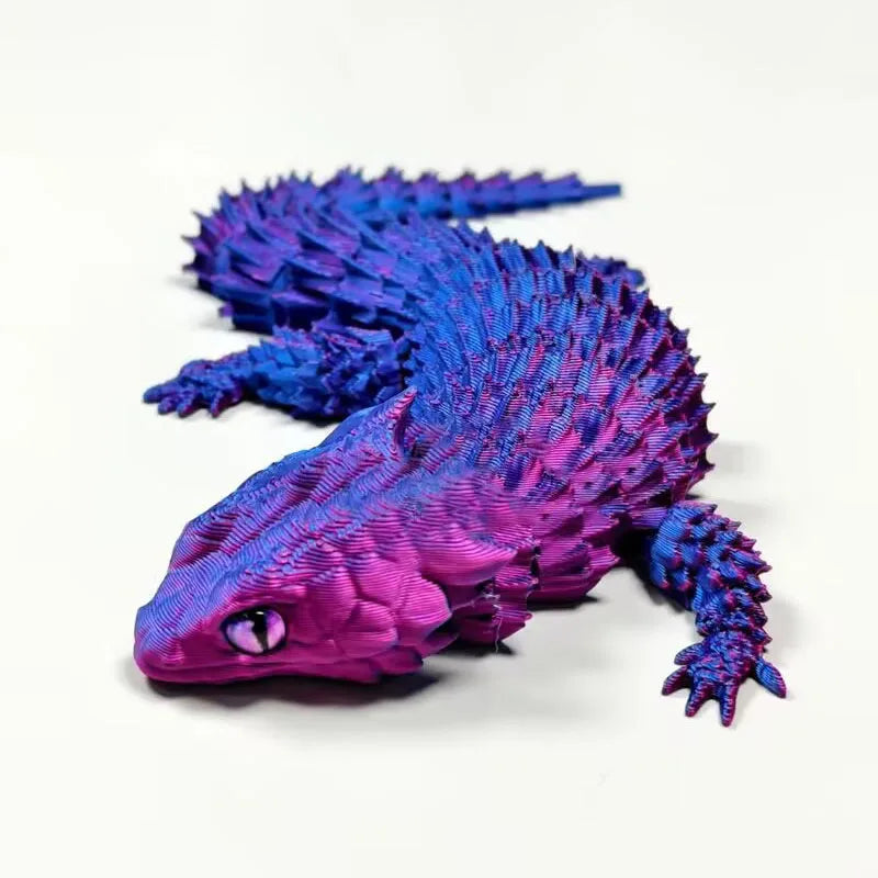 New 3D Printed Crocodile Articular Movable Funny Gifts Rotatable Office Home Desktop Decorations Crafts Decor 3D Printing Toys
