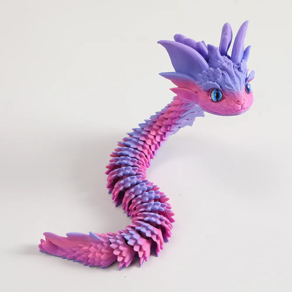 New 3D Printed Creative DIY Dragon Toys Cute & Adorable Decorative Items for Home Accessories Kids Gift Living Room Decoration