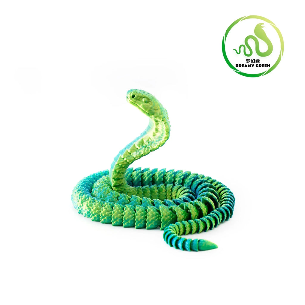 25cm 3D Printed Snake 3D Printed Figure Desk Accessories Toy for Kid 3D Printed Dragon Room Desktop Ornament Office Accessories