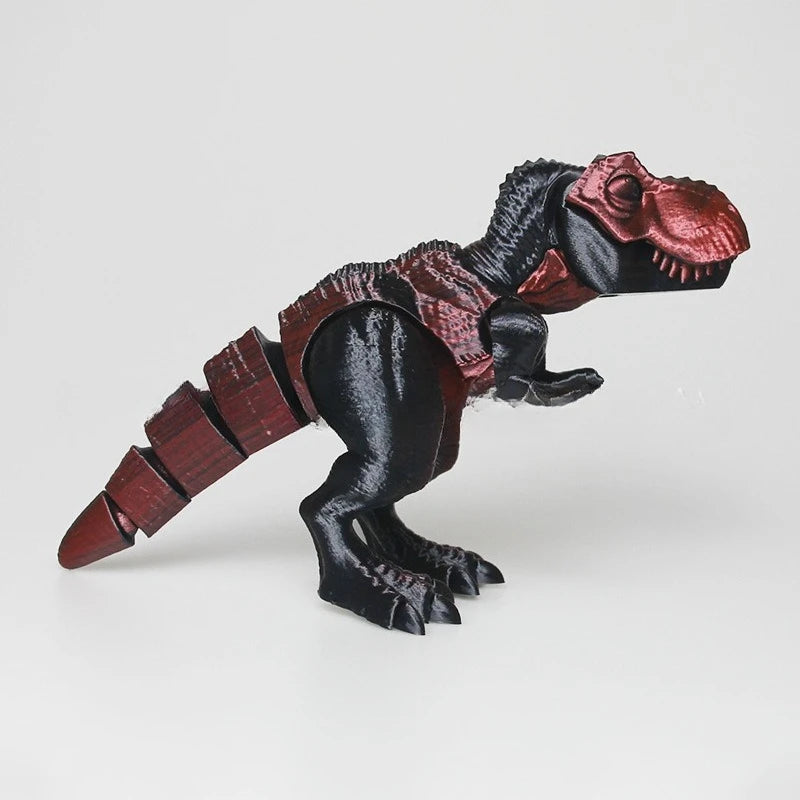 3d Printed Muscle Tyrannosaurus Rex Dinosaur Children's Creative Toy Stall, Multi-color Free Joint Decorative Model Ornament